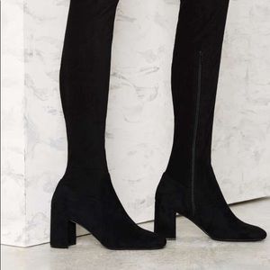 Jeffrey Campbell Cienega Black Suede Boots